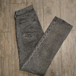 GAP 90s Straigh Grey Washed Straight-Leg Jeans